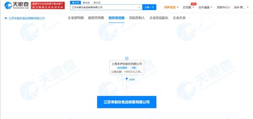 來伊份深化零售布局，關(guān)聯(lián)公司投資江蘇來毅份食品銷售與科技開發(fā)